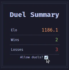 Allow duel?